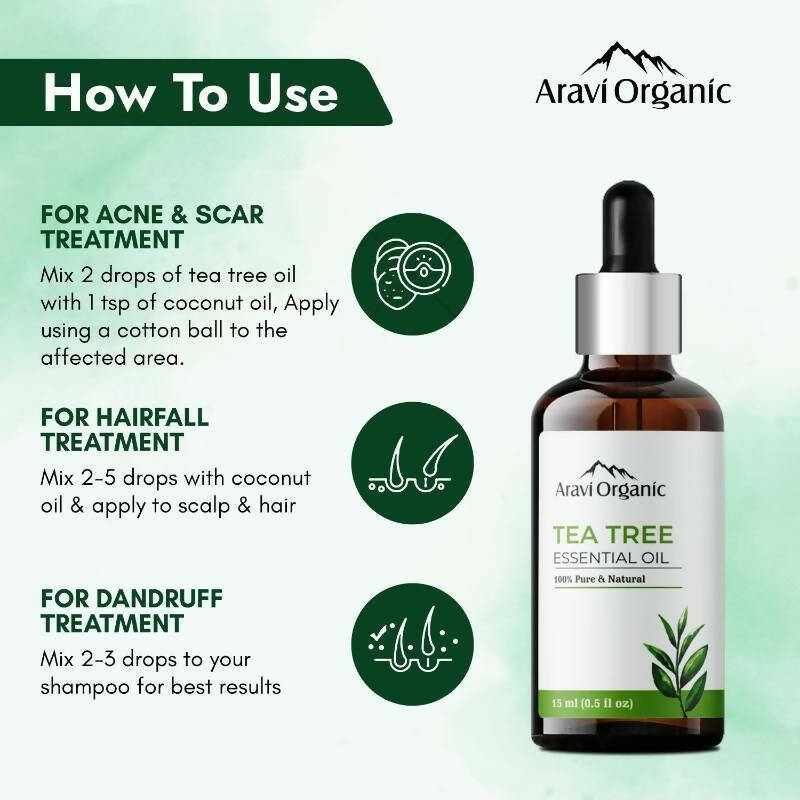 Aravi Organic Tea Tree Essential Oil