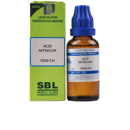 SBL Homeopathy Acid Nitricum Dilution 1000 CH (30 ml)