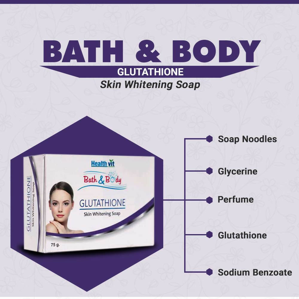 Healthvit Bath And Body Glutathione Skin Lightening Soap