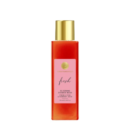 Forest Essentials Silkening Shower Wash Fresh Litchi & Buransh Juice