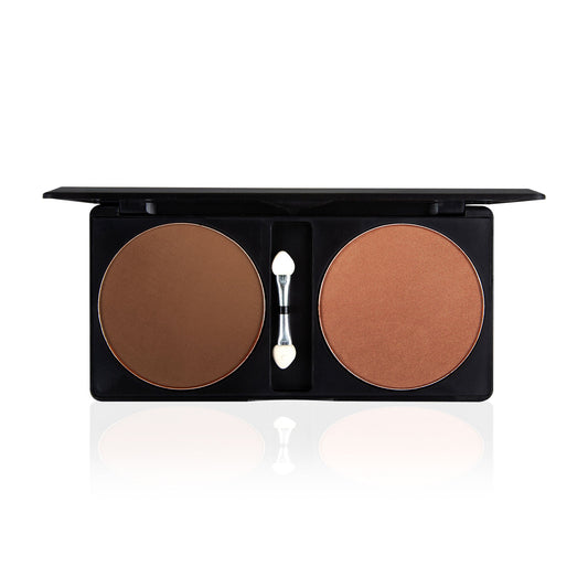 PAC Studio Terracotta Bronzing Powder - Luminous Matte Contour Shades, Sheer Natural Looking Coverage
