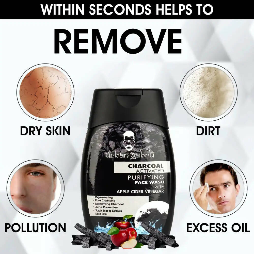 Urbangabru Activated Charcoal Face Wash for Men