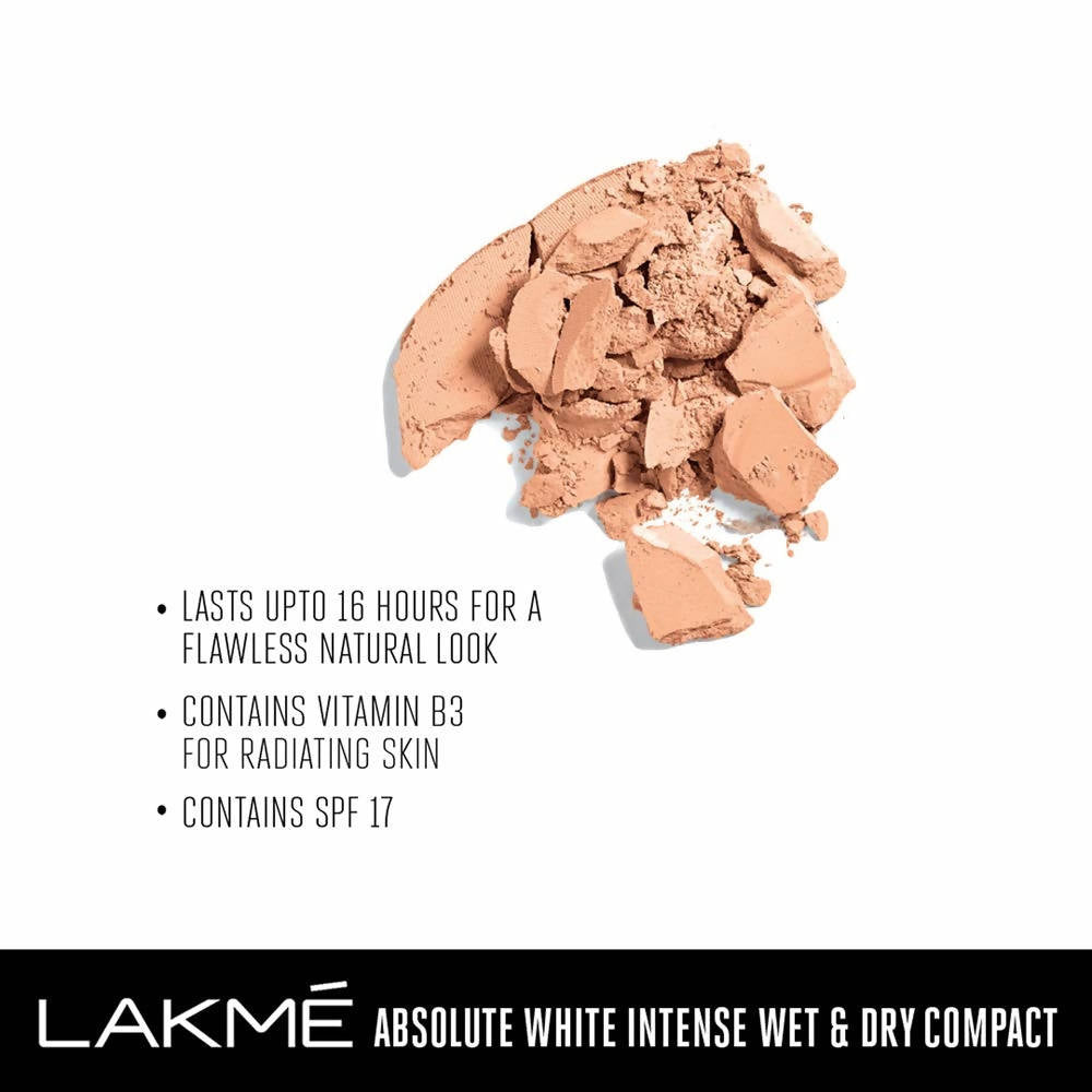 Lakme Absolute White Intense Wet and Dry Compact - Golden Light