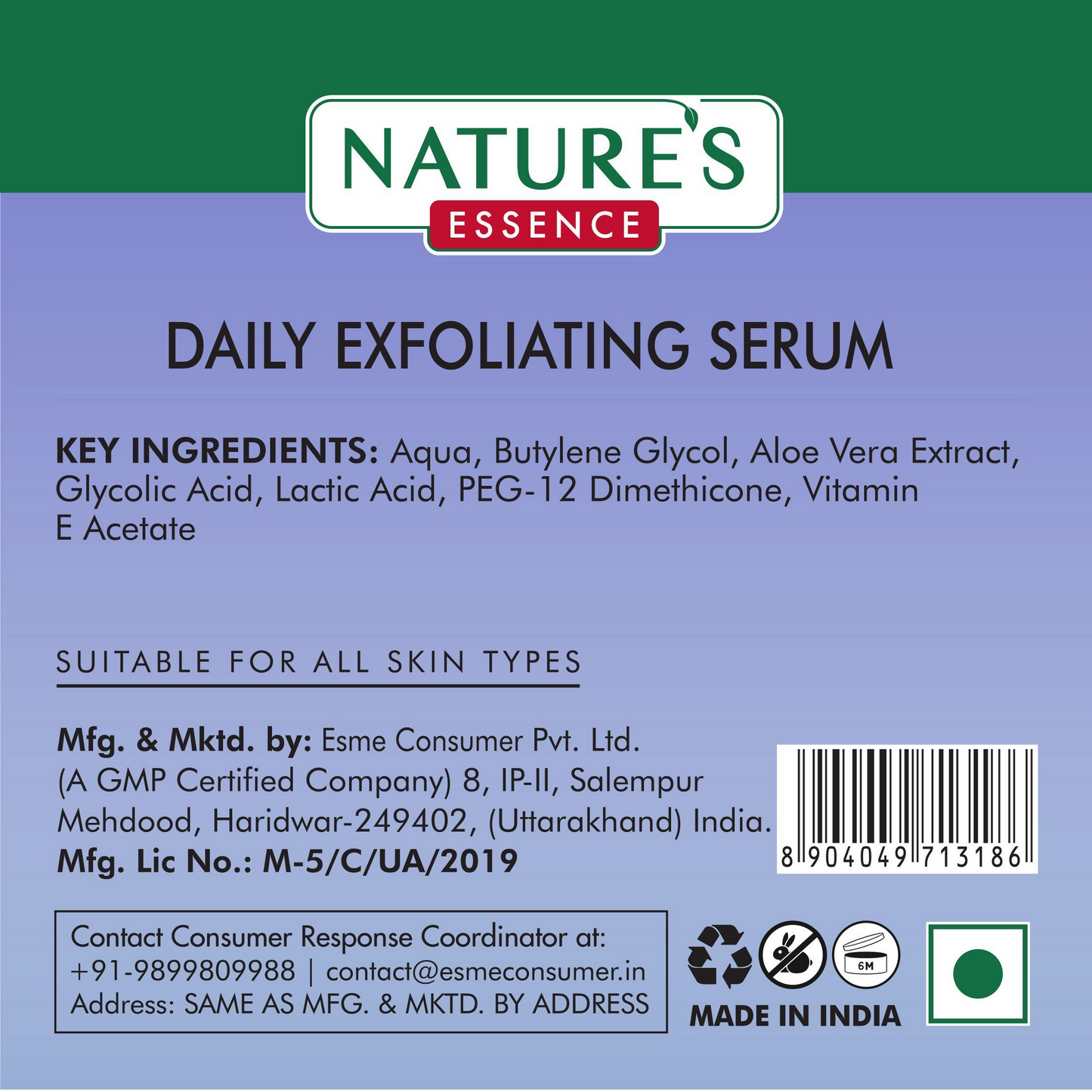 Nature's Essence Facialist Daily Exfoliating Serum with 5% AHA