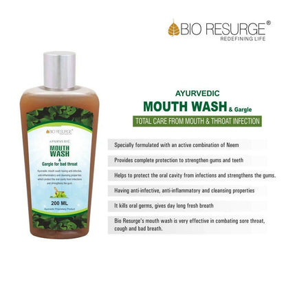 Bio Resurge Life Antibacterial Ayurvedic Mouthwash