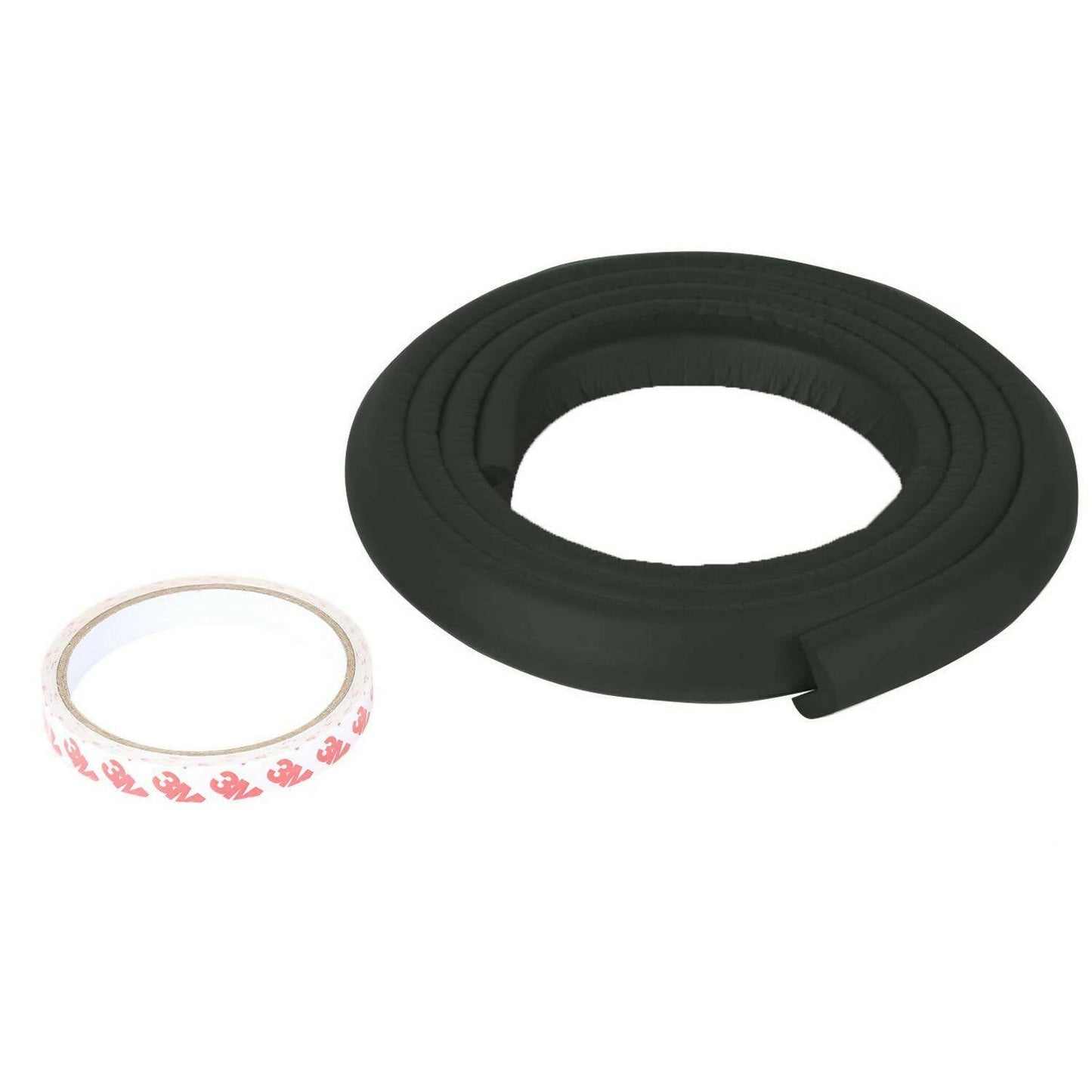 Safe-O-Kid Unique High Density L-Shaped 2 Mtr Long Large 2 Edge Guard Strips - Black -  USA, Australia, Canada 