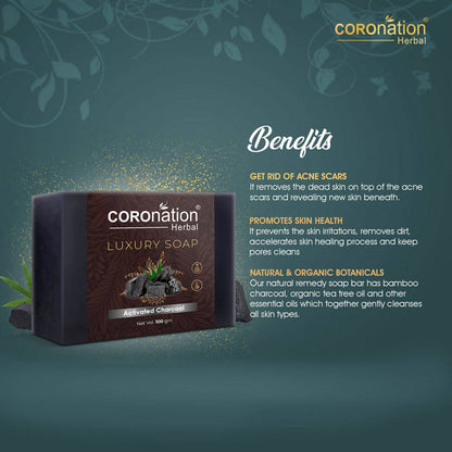 Coronation Herbal Activated Charcoal Luxury Soap