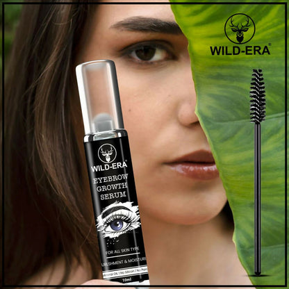 Wildera Eyelash Enhancer Nourishing Eyebrow Lashes Growth EyeLash Hair Growth & Volume Serum With Castor Oil & Vitamin E