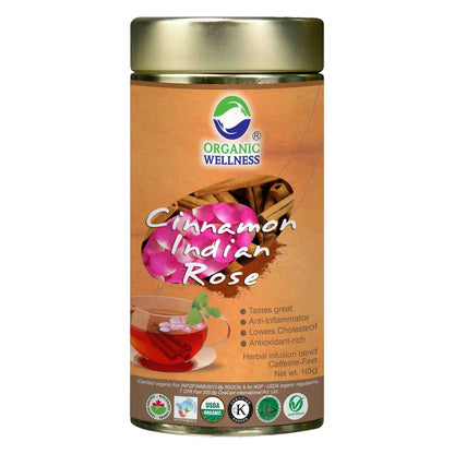 Organic Wellness Cinnamon Indian Rose Leaf Tea