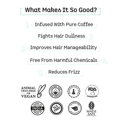 mCaffeine Naked & Raw Coffee Hair Serum