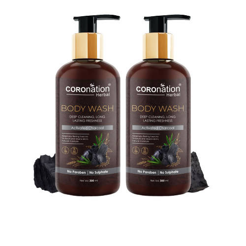 Coronation Herbal Activated Charcoal Body Wash - usa canada australia