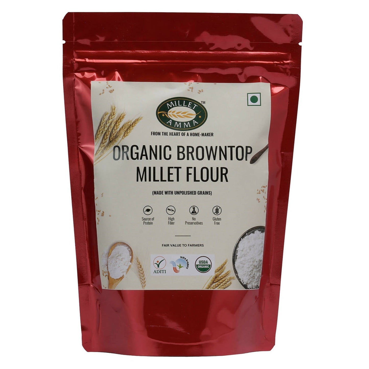 Millet Amma Organic Browntop Millet Flour - buy in USA, Australia, Canada