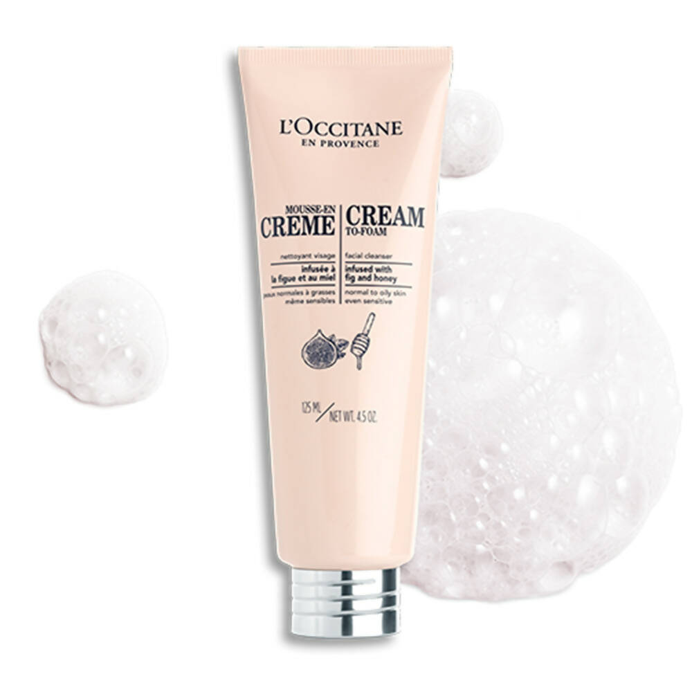 L'Occitane Cream-To-Foam Face Wash