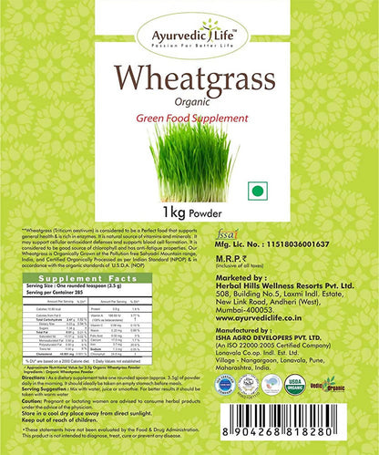 Ayurvedic Life Wheatgrass Powder