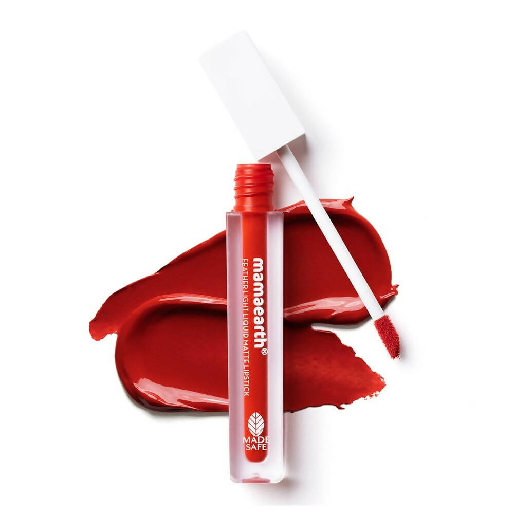 Mamaearth Feather Light Liquid Matte Lipstick - Red Cranberry