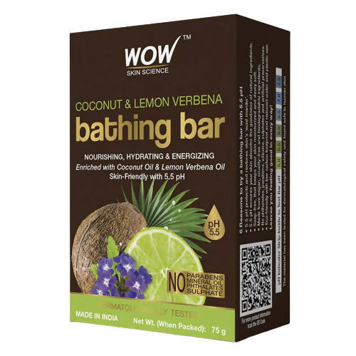 Wow Skin Science Coconut & Lemon Verbena Bathing Bar - BUDEN
