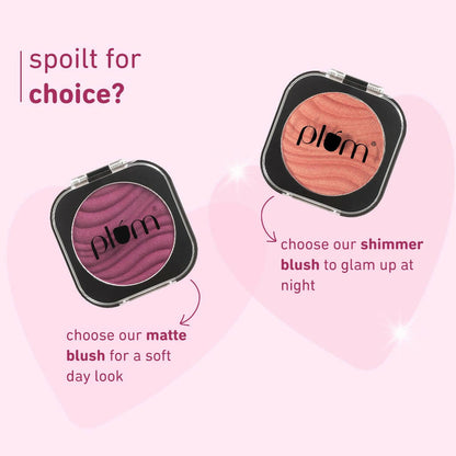 Plum Cheek-A-Boo Shimmer Blush 127 Bare Necessity