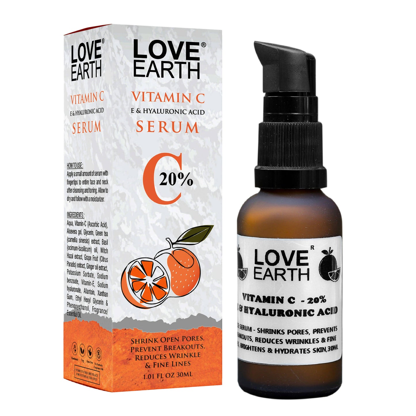 Love Earth Vitamin C 20%, E & Hydraulic Acid ??? Face Serum