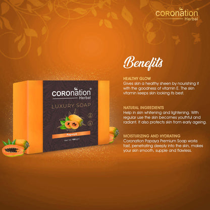 Coronation Herbal Papaya Luxury Soap