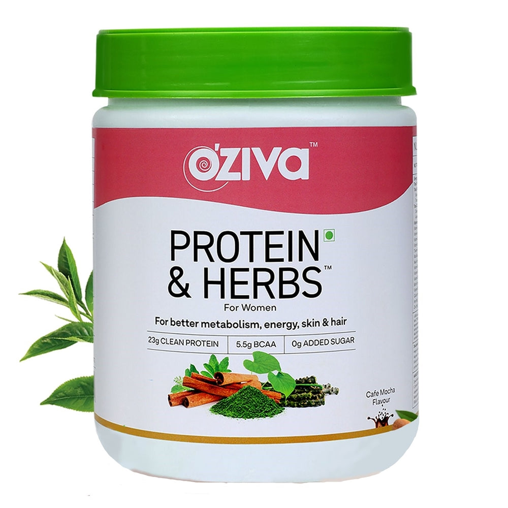 OZiva Protein & Herbs For Women Caf?? mocha 16 serving