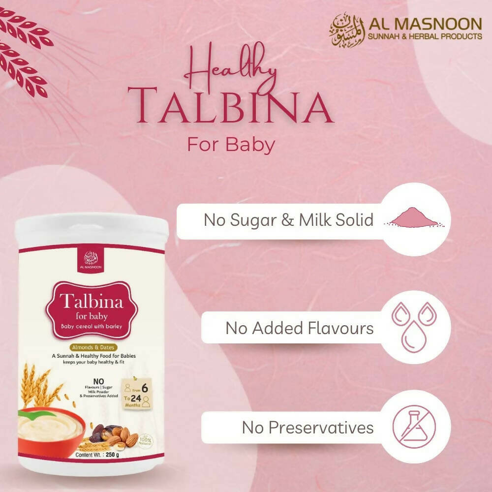 Al Masnoon Talbina For Baby with Almonds & Dates 6 to 24 Months
