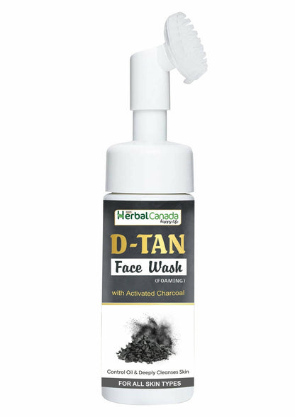 Herbal Canada D-Tan Foam Face Wash with Built in Face Brush