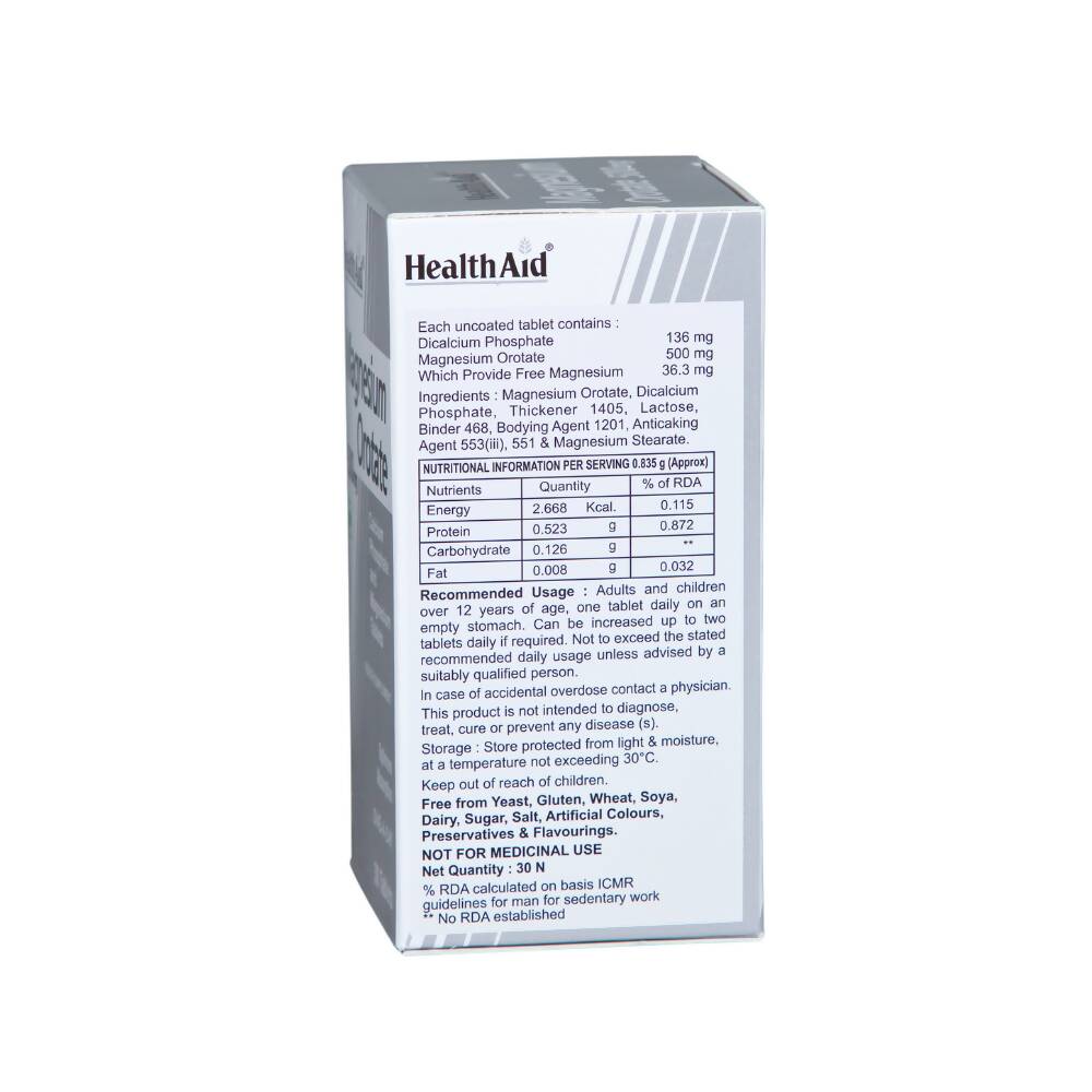 HealthAid Magnesium Orotate 500 mg Tablets