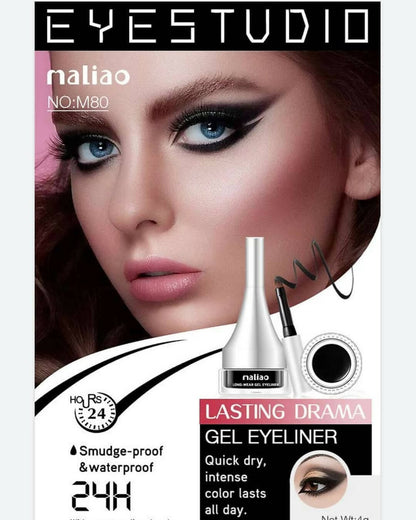 Maliao Professional Matte Look Long Wear Black Gel Eyeliner