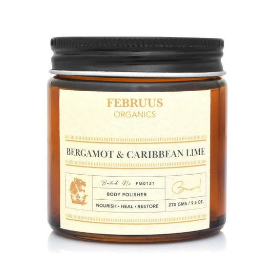 Februus Organics Bergamot & Caribbean Lime Body Polisher - usa canada australia