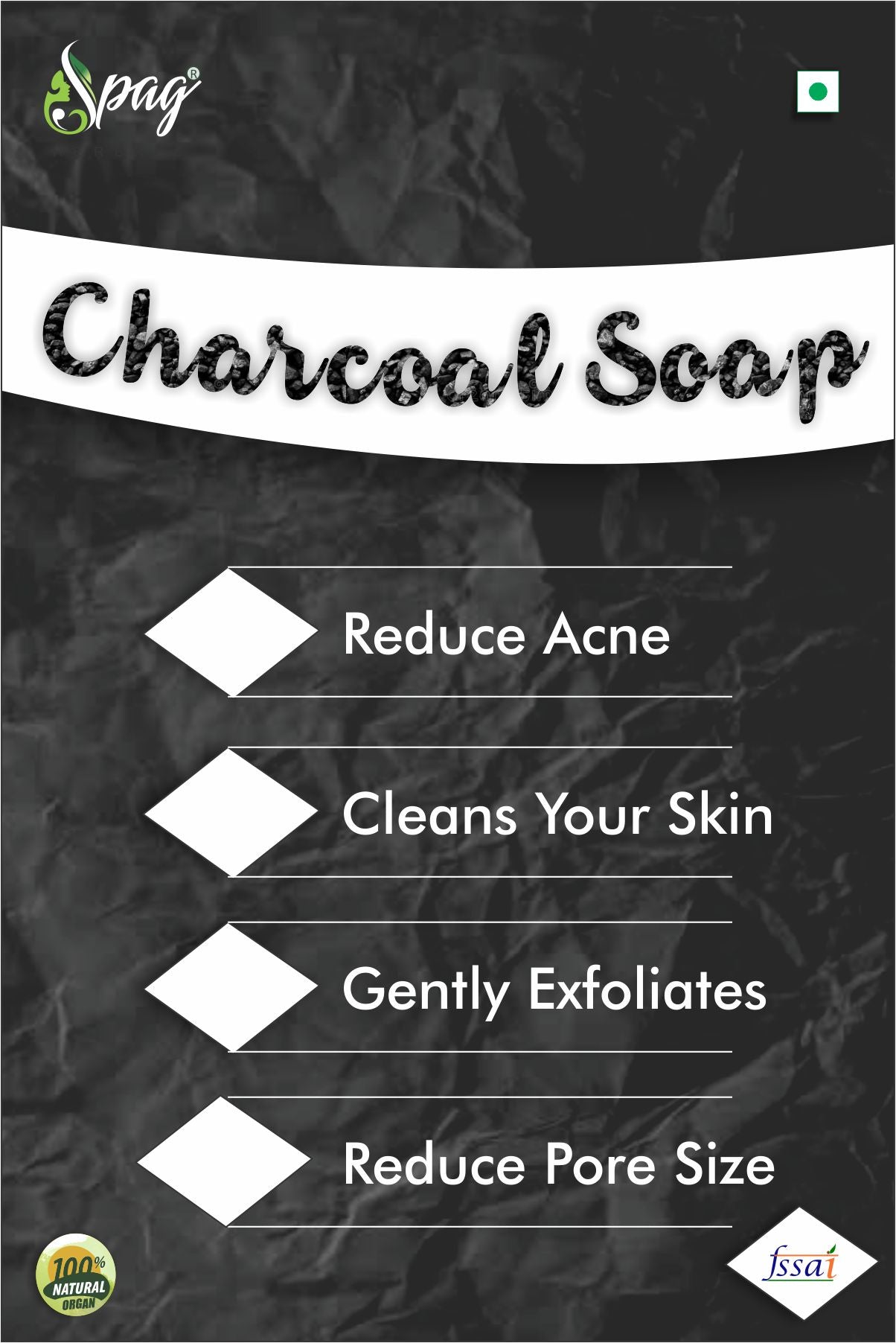 Spag Herbals Charcoal Handmade Soap For Men