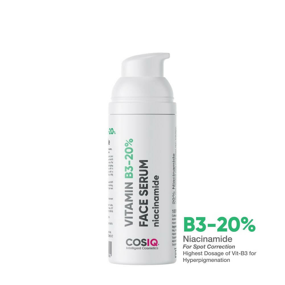 Cos-IQ Niacinamide Vitamin B3-20% Face Serum for Ultra Sensitive Skin