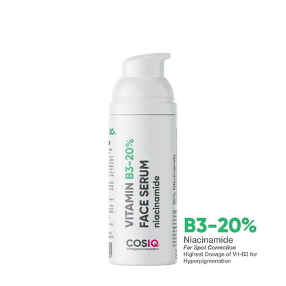 Cos-IQ Niacinamide Vitamin B3-20% Face Serum for Ultra Sensitive Skin