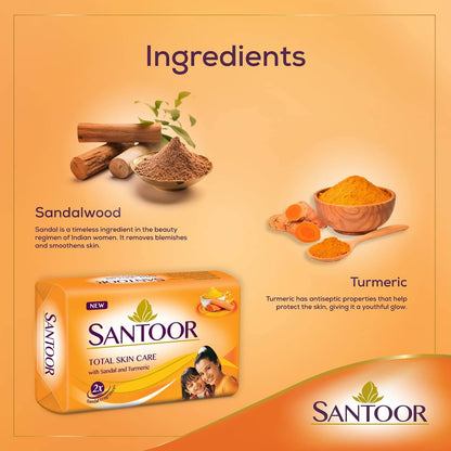 Santoor Sandal & Turmeric Soap