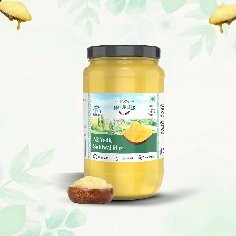 Farm Naturelle A2 Vedic Sahiwal Ghee - Desi Cow Ghee