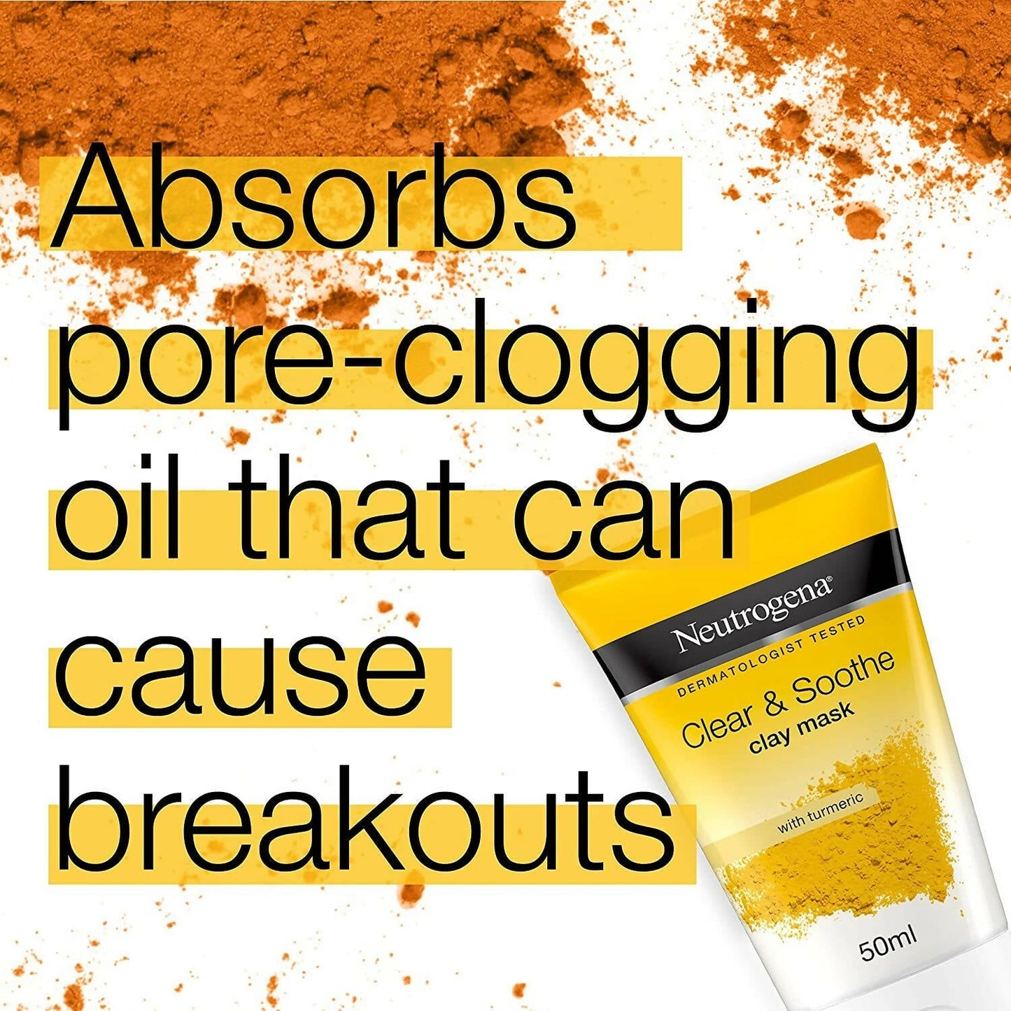 Neutrogena Clear & Soothe Clay Mask with Turmeric