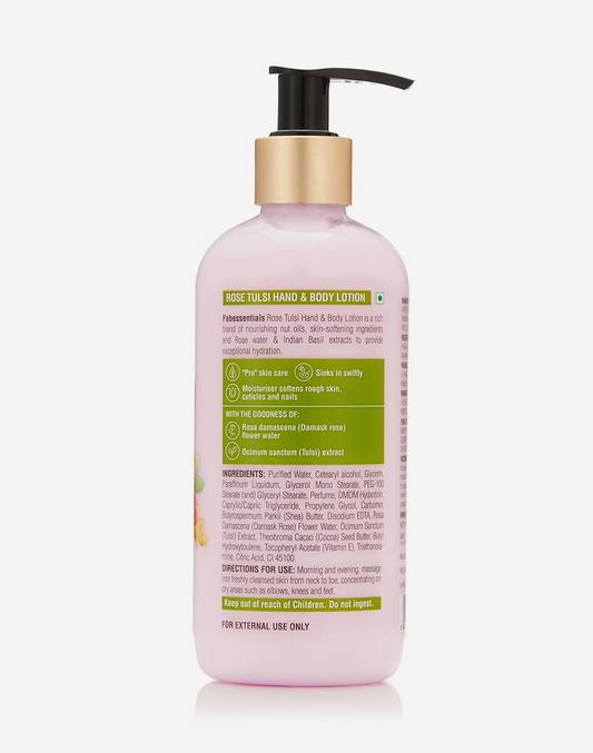 Fabessentials Rose Tulsi Hand & Body Lotion