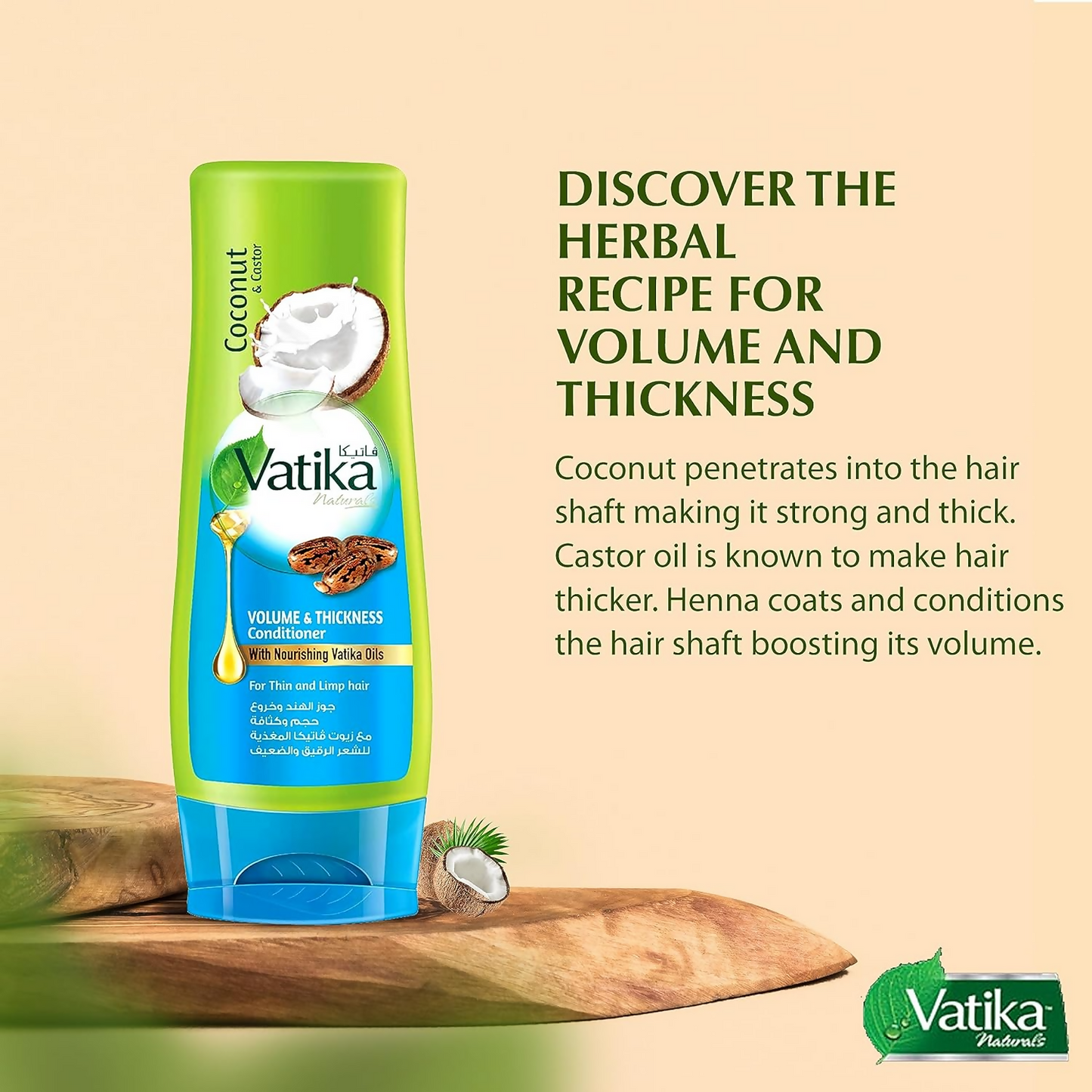 Dabur Vatika Naturals Volume and Thickness Conditioner