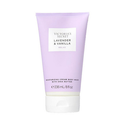 Victoria's Secret Lavender Vanilla Natural Beauty Moisturizing Cream Body Wash