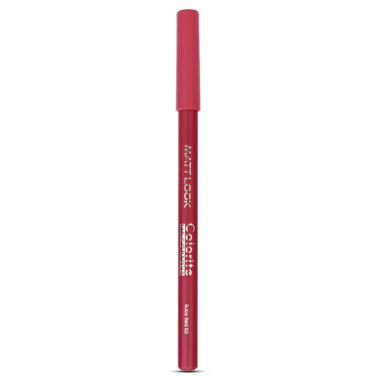 Matt Look Colorite Lip Contour Professional Matte Lip Color Pencil - Ruby Red 02