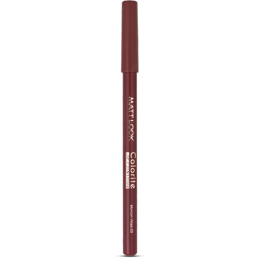 Matt Look Colorite Lip Contour Professional Matte Lip Color Pencil - Maroon Vibes 03
