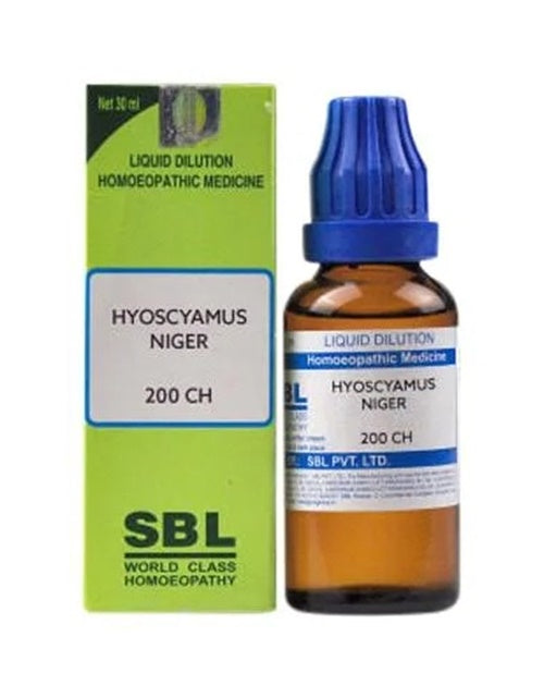 SBL Homeopathy Hyoscyamus Niger Dilution - 200 CH/ 30 ml