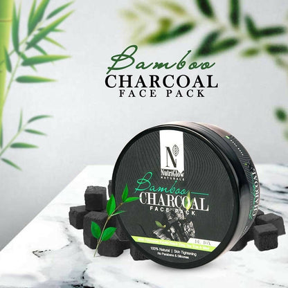 NutriGlow NATURAL'S Bamboo Charcoal Face Pack