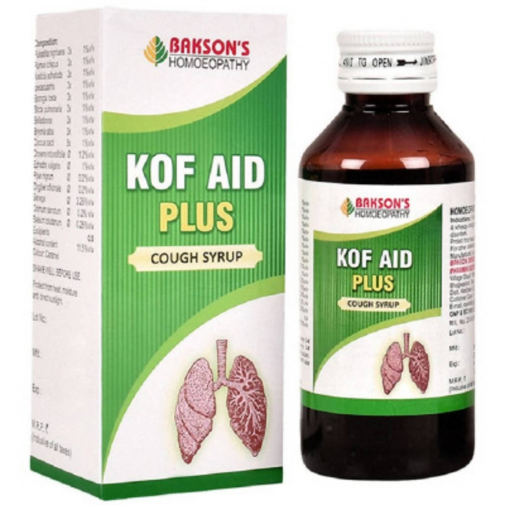 Bakson's Homeopathy Kof Aid Plus Syrup - buy in USA, Australia, Canada