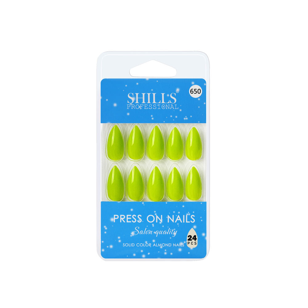 Shills Professional Reusable Press On Nails Almond - SPN650