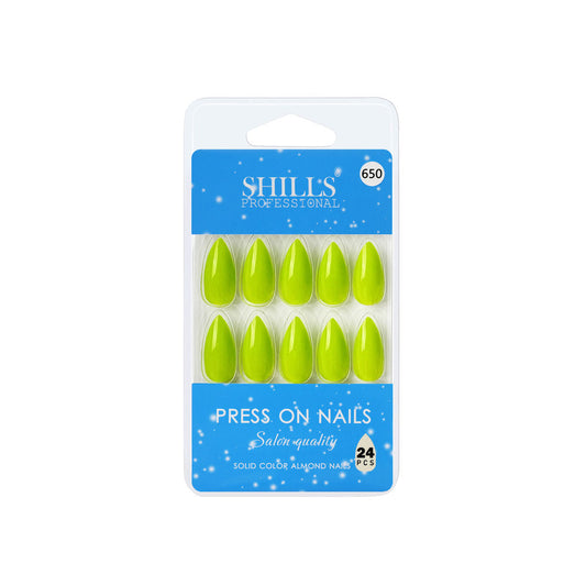 Shills Professional Reusable Press On Nails Almond - SPN650