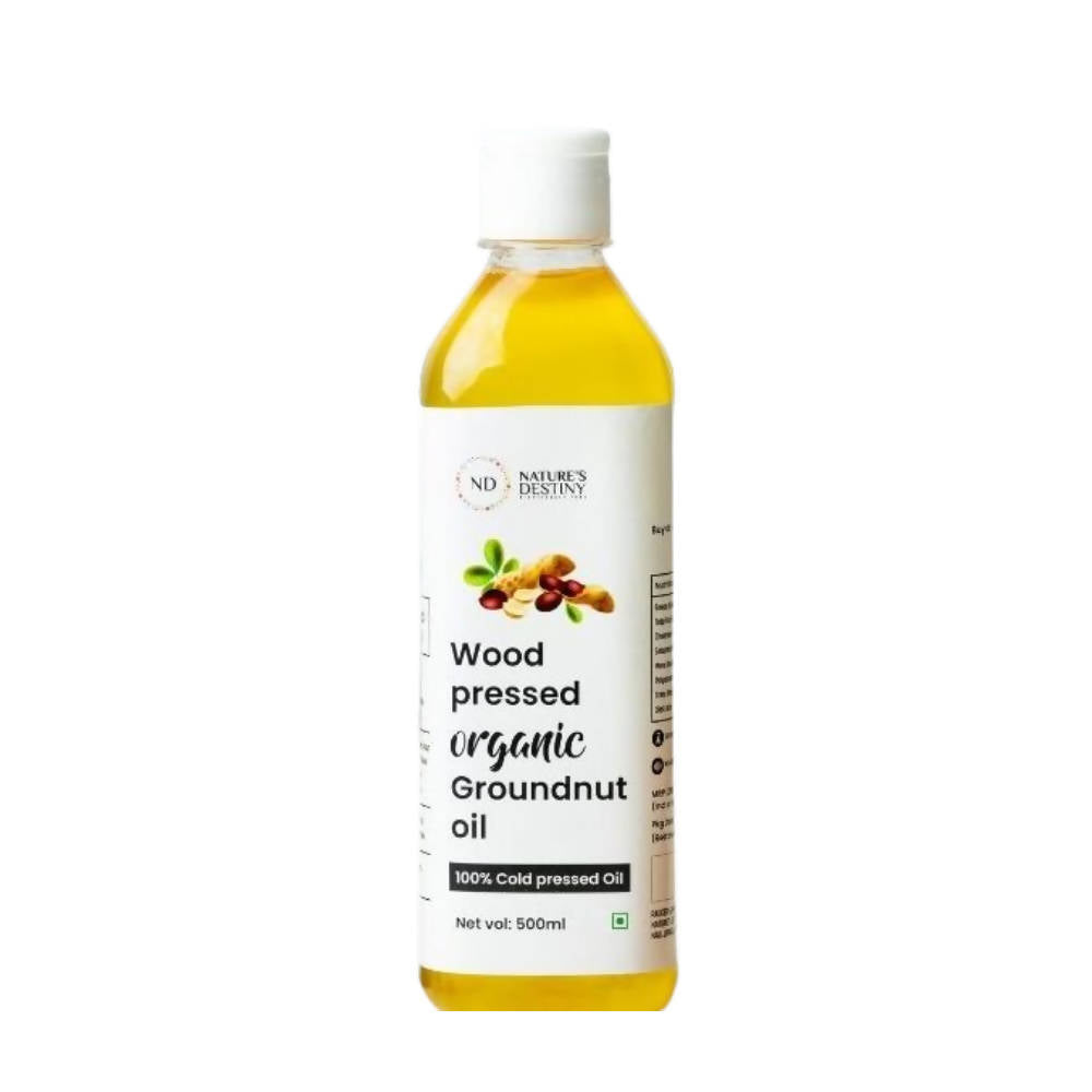 Nature's Destiny Wood pressed Organic Groundnut Oil