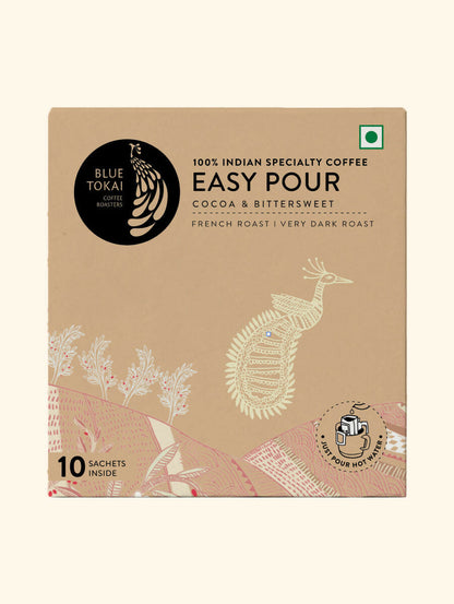 Blue Tokai French Roast Very Dark Roast Easy Pour Sachets