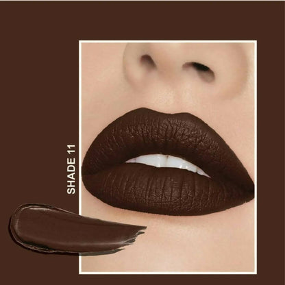 Flicka Tomato Brown Matte Finish Lipstick Shade 11