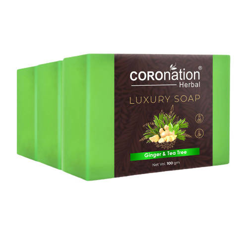 Coronation Herbal Ginger & Tea Tree Luxury Soap - usa canada australia