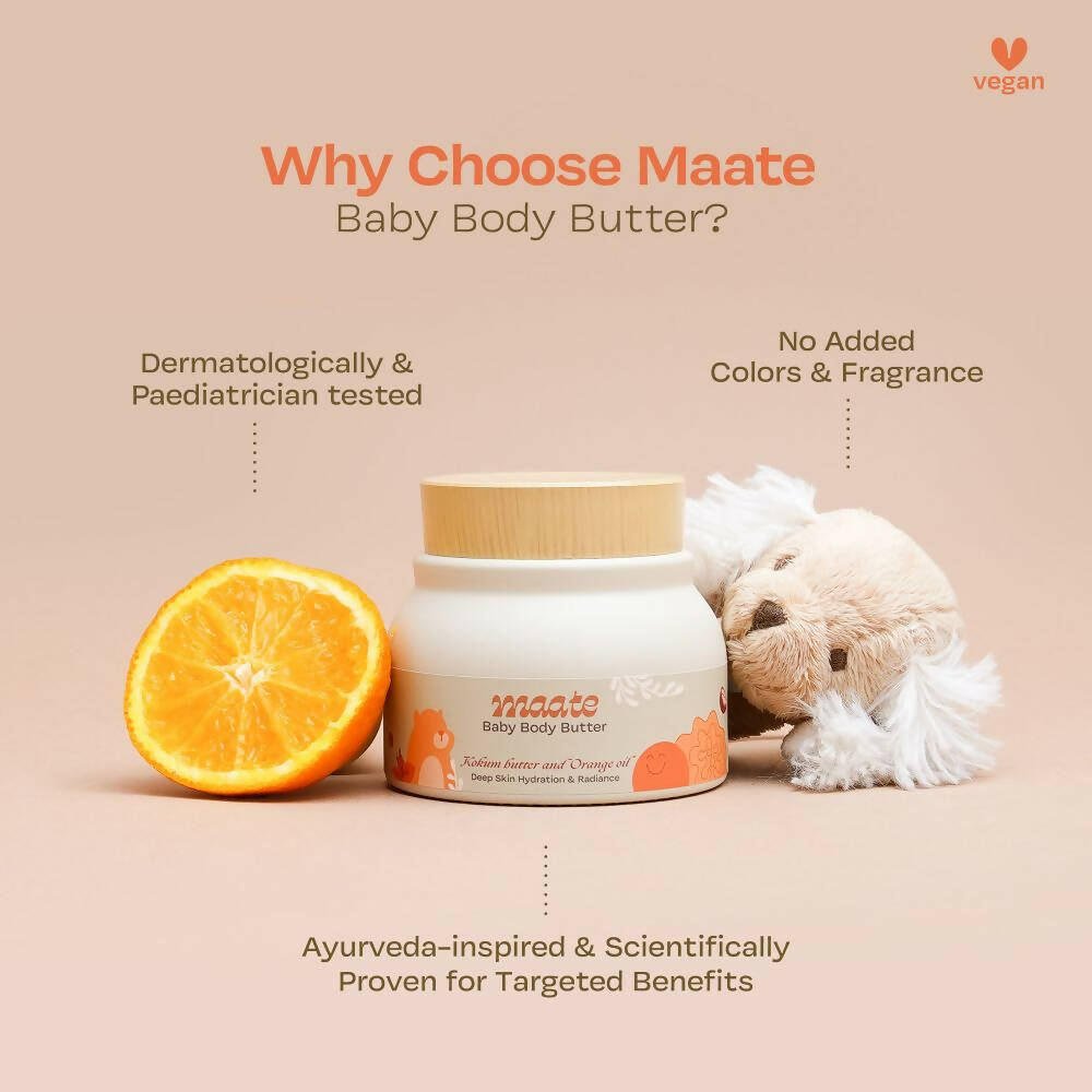 Maate Baby Body Butter Enriched with Pure Kokum Butter and Saffron Oil
